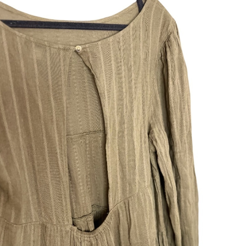 American Eagle Oversized green babydoll blouse - long sleeve, Size XS - Picture 9 of 12